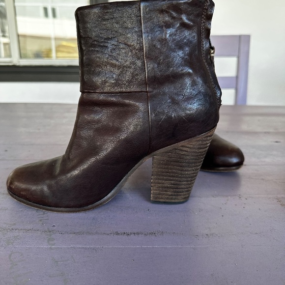 Rag and Bone Classic Newbery Brown Ankle Booties Size 37 - Picture 4 of 7
